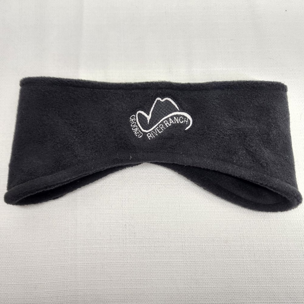 Crooked River Ranch Black Head Hair Band Fleece Cowboy Western Hat Golf